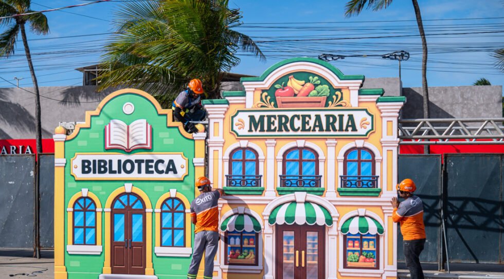 Montagem da Vila da Criança entra em estágio final para receber sergipanos e turistas a partir desta sexta-feira, 9